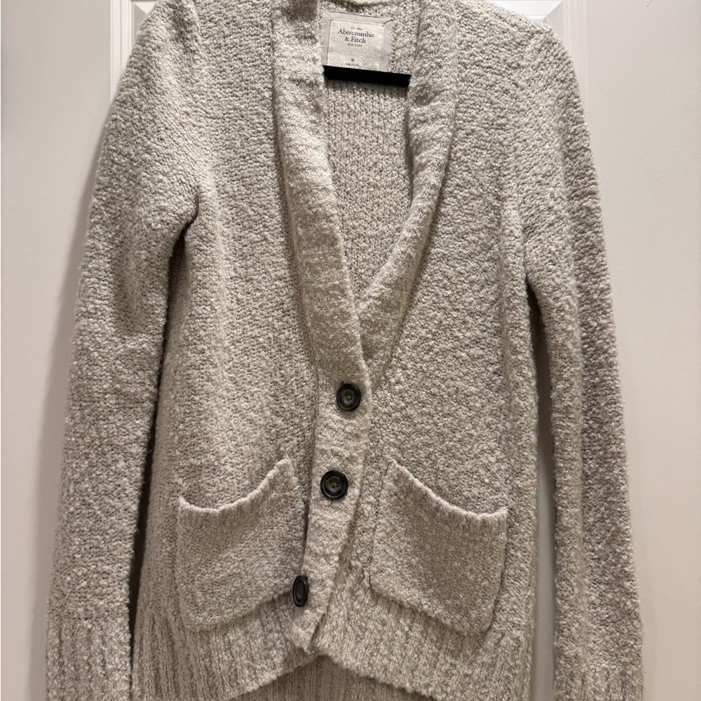 Abercrombie & Fitch Beige Cardigan